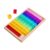 harayaa 60 Pieces Rainbow Acrylic Cubes Rainbow Building Cubes Educational Stacking