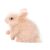 harayaa Realistic Rabbit Doll Sensory Toy Miniature Gift Lovely Simulation Silicone Toy