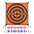 harayaa Trampoline Board Toss Target Sports Toy with Scoring Rings Foldable Lightweight Material Suitable for Garden Backyard Parties