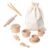 harayaa Wooden Sensory Bin Tools, Wooden and Tongs,Learning Toy Pretend Play
