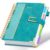 Hardcover Spiral Notebook College Ruled, 8″x10″ Leather Journal Notebook with Magnetic Closure, 300 Pages 5 Subject Notebook with Dividers Tabs Journal for Women Men, Work, School(Deep Blue)