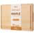 Hard Maple Wood Cutting Board for Kitchen Non Slip Feet Over Sink
