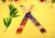 Hardwood Dandiya Sticks for Navratri, 37 cm Garba Raas Dance Sticks with Traditional Print, 22 mm, Red Blue and Multicolor, Set of 2 Pairs
