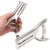 HARFINGTON Single Hole Punch 2″ Reach | 3/8″(10mm) Metal Handheld Hole Puncher Craft Tool Paper Puncher for Paper Tag Card DIY Crafts Plastic Cardboard