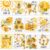 Harloon 12 Pcs Bee Theme Inspirational Classroom Bulletin Board Decor Set for Kids Positive Poster Inspiring Quote Poster Motivational Work Posters for Class Office Bedroom