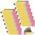 Harloon 12 Pcs Cute Pencil Pouch Back to School Preshool Kindergarten Party Supplies Kawaii Portable Pencil Shaped Pouch with Zipper Large Capacity Stationery Organizer for Teacher Appreciation Gifts