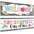 Harloon 2 Pcs Composition Notebook Classroom Decor 13.8 x 38.6 Inch Girl Style Banner Decorations Welcome Back to School Classroom Decor for School Wall Indoor Outdoor Bulletin Board Supplies