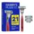 Harry’s Plus Razor Shaving Kit for Men – Premium Handle and 3 Razor Blade Cartridges – Advanced Pivoting System – Clay (Pack of 10)