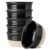 HASENSE Ceramic Cereal & Soup Bowls Set of 6, 20 Oz Black & Beige Stackable Stoneware Bowls, Farmhouse Bowls for Ramen, Salad, Oatmeal & Rice, Dishwasher & Microwave Safe