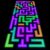 Haull 118 x 39 Inch Glow in The Dark Party Supplies Neon Party Decorations Light up Dance Floor Blacklight Rug UV Reactive Fluorescent for Carnival Birthday Wedding Favors(Labyrinth)