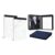 HAUTOCO 2 Pack 8.5 x 11 Legal Pads and Navy Blue PU Leather Padfolio 3 Ring Zipper Portfolio Binder