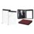 HAUTOCO 2 Pack 8.5 x 11 Legal Pads and Red PU Leather Padfolio 3 Ring Zipper Portfolio Binder