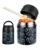 HAWEEK 10oz Kids Insulated Soup Thermos, 304 Stainless Steel Vacuum Food Jar, Leak Proof Wide Mouth Lunch Container with Folding Spoon, Keep Hot 6H, BPA Free for Toddler School Outdoor Black Game