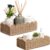 HAXORA Toilet Paper Basket for Bathroom, 2-Pack Scalloped Basket Hand-Woven Paper Rope Storage Organizer with Wooden Handle for Living Room, Bedroom, Neutral