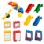 HAXYBZ Big Building Block Accessories Compatible with Duplo,Big Building Blocks Playground Set,Learning and Educational Building Toy for Toddlers