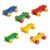 HAXYBZ Big Building Block Vehicle Set Compatible with Duplo, Toddler Learning and Educational Toy Car Playset