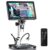 Hayve DM12 10.1” HDMI Digital Microscope, 2000X Coin Microscope with IPS Screen, 20MP Soldering Microscopes for Electronics with 10.4” Longer Stand,Compatible with PC/TV