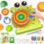 HAYXUN Dinosaur Paint Spin Art Machine Kit, Arts and Crafts for Kids Ages 4-8 – Variable Speed Painting Spinner Toys Kits, Art Supplies Birthday Gifts for Boy Girl Ages 6 7 8 9 10 11 12