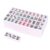 HayZBao 1.2” American Mahjong Tile Set, 166 Tiles Only, Scratch-Resistant Melamine with Pink White Edge, No Extra Accessories