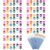 héBei 12 Pack 168 Pcs Mini Acrylic Paint Set with Brushes for Kids Adults Craft Paints, 12 Colors Washable Acrylic Paint Strips for Home Classroom Birthday Party DIY Favors