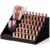 HBlife 6 Tier Nail Polish Organizer with Nail Supplies Organizer, Acrylic Nail Polish Holder & Display Stand for Gel Polish (Black, 1 PCS)