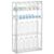 HBlife Baby Bottle Storage Organizer for Wall Countertop Cabinet, 4 Tiers Adjustable Clear Acrylic Bottles Storage Station Case Box Container with 3 Removable Dividers and Magnetic Door, Large