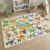 HBUFBUQ Educational ABC Alphabet Dinosaur Area Rug, 2.5×4 Feet, Kids Rugs for Playroom Bedroom, Non Slip Floor Mat for Nursery Classroom, Boys Girls Washable Carpet
