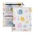 HCVHQX 3 Ring Binder Pencil Pouch with 3 Pockets, 2 Pack, Snails Clouds Flowers