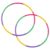 hdsgds 2 Pcs Hula Hoop, 59cm 8-Section Detachable & Adjustable Hula Hoop, Lightweight Play Circle for Indoor Outdoor Active Games, Gift for Toddlers Girls Boys