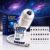 HD Smart Dynamic 5D Holographic Night Light Projector, 2-in-1 Galaxy Projector Night Light for Bedroom, Plug and Play HD Star Projector with 24 Ocean Films, 360° Rotating USB Ceiling Light (24PCS)