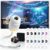 Hd Smart Dynamic 5d Holographic Night Light Projector, 2026 New 360° Adjustable Plug-and-Play Hd Star Projector, 2 In 1 Galaxy Projector Night Light for Bedroom Ceiling Wall Room Decor (With 12 Films)