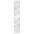 H Dupont DUPECLPW132C Katleya Silk Scarf 180 x 43 cm White