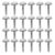 Head Metal Brads Silver 100pcs for Scrapbooking and Paper Crafts