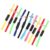 Healeved 10pcs Elastic Pu Leather Bookmarks Set with Stretchable Bands, Spot Marker for Bible and Cookbook, Keeps Pages Organized, for Professionals and Readers Random Color