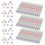 Healeved 20pcs Colored Glitter Star Stickers Small Paper Decals Glossy Finish for Reward Charts and Classroom Use, User-Friendly Five-Pointed Star Stickers and Teachers