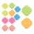 Healeved Self Stick Notes Multi-Colored Sticky Tabs with Strong Adhesive 12 Pads Round Removable and Repositionable Paper Labels 100 Sheets Per Pad for Annotation for Home and School Use
