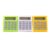 Healifty 3pc Mini Portable Electronic Calculator for Test, Lightweight Plastic Design, Easy to Use and Convenient to Carry, for Students at Home or School Random Color