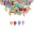 Healifty Colorful Leaf-Shaped and Fan-Shaped Plastic Sequins for Crafts, Easy to Thread and Glue, for DIY Crafts and Table Decoration