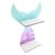Healifty Mermaid Wall Mounted Floating Shelf Wood Hollow Design for Home