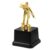 Healifty Pool Billiards Trophy with Gold Finish, Plastic Material, 14cm Size, Elegant Appearance, Easy to Display, 3D Billiard Player Shape, Sports Trophy Cup for Clubs and Championship