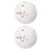 HEALLILY 2pcs White Rose Bubble Bath Balls with Sea Salt for Bath and Spa Hydrating and Reducing Fatigue for Skin Care