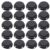 HEALLILY Plastic Piggy Bank Bottom Cover Plug Black Plastic Material 50pcs Lightweight and Convenient to Install Saving Box Closure Stopper for Plaster Figurine and Plaster Dolls
