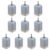 HEALSOPTHY 10pcs High-Speed Miniature Micro Motor with Stainless Steel Round Shaft for Rc Aircraft and Electric, Easy to Disassemble and Connect Propellers, Rated 3v 1.49w 12800rpm