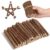 Healvian 50pcs Natural Wood Craft Sticks for Crafts with Clean Smooth Cuts, Premium Quality Material, 10cm Long and 0.5cm Diameter, for Christmas Trees and Wall Hangings Decor