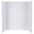 HEANUJJ 4pcs White Tri Fold Poster Boards, Lightweight Foldable Corrugated Paper Presentation Board Triple Fold Structure for Science Fair Display, School Projects, and Professional Use,