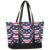 Heart Canvas Laptop Tote Bag for Women, 15.6 Inch Work Bag
