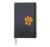Heart Dog Paw Print Lazy Halloween Costume Pumpkin Puppy Hardcover Journal, Black