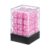 HEARTOOL 12mm Polyhedral Dice, Square Acrylic 6 Sided Dice with Plastic Box Perfect for Board Games, Table Games & Classroom Teaching (Pink/White, 36pcs)
