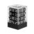 HEARTOOL 12mm Polyhedral Dice, Square Acrylic 6 Sided Dice with Plastic Box Perfect for Board Games, Table Games & Classroom Teaching (Black/White, 36pcs)