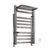 Heated Towel Rack for Bathroom, 6 Bar Wall-Mounted Towel Warmer, Electric Stainless Steel with Timer & Temperature Control, Plug-in & Hardwired, IPX4 Waterproof, Fast Heating, Matte Black